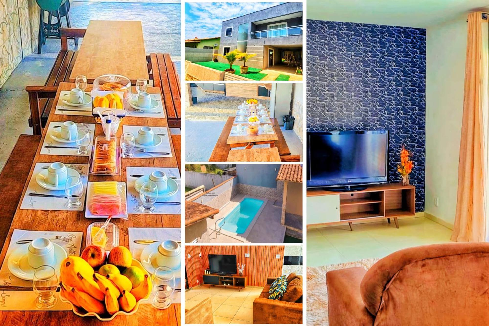 Refugio Tropical Casa De Praia Com Piscina Aquecida E 4 Suites E Garagem 3 Carros, 800 Mtrs Da Praia Internet 700 Mbps, Condominio Privado Com Pista De Skate , Quadra De Futevolei , Campos E Quadras De Futebol! Cabo Frio Eksteriør billede