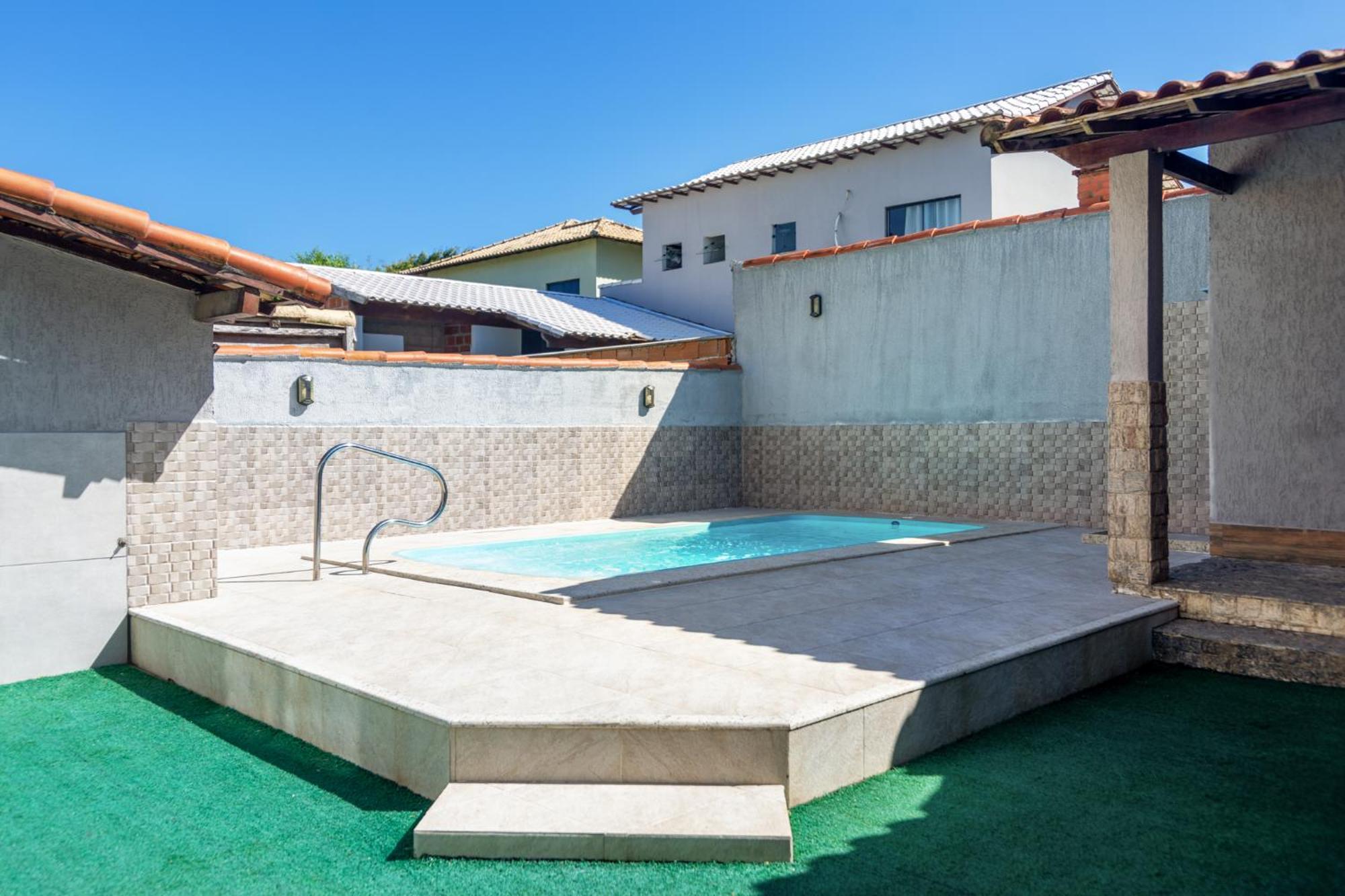 Refugio Tropical Casa De Praia Com Piscina Aquecida E 4 Suites E Garagem 3 Carros, 800 Mtrs Da Praia Internet 700 Mbps, Condominio Privado Com Pista De Skate , Quadra De Futevolei , Campos E Quadras De Futebol! Cabo Frio Eksteriør billede