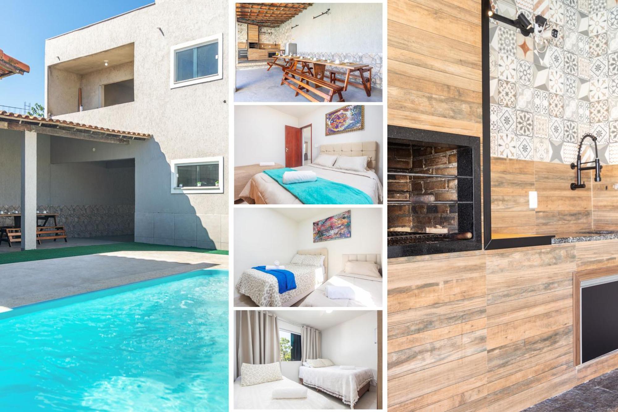 Refugio Tropical Casa De Praia Com Piscina Aquecida E 4 Suites E Garagem 3 Carros, 800 Mtrs Da Praia Internet 700 Mbps, Condominio Privado Com Pista De Skate , Quadra De Futevolei , Campos E Quadras De Futebol! Cabo Frio Eksteriør billede